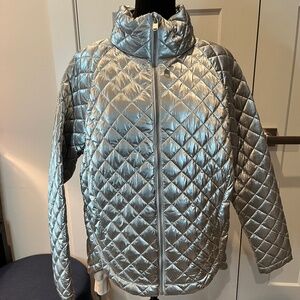 Athleta Whisper Featherless Metallic Jacket